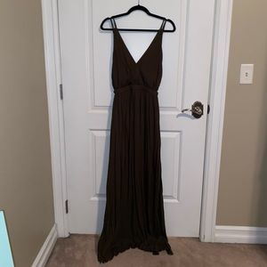 Lulus Olive Green Maxi Dress Size Medium